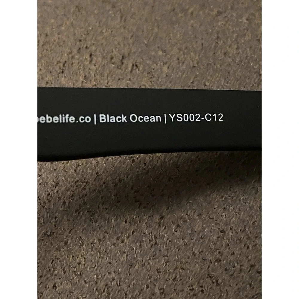 Bebe Black‎ Ocean Sports Sunglasses Blue Polarized UV400 Athletic Shades NWT
